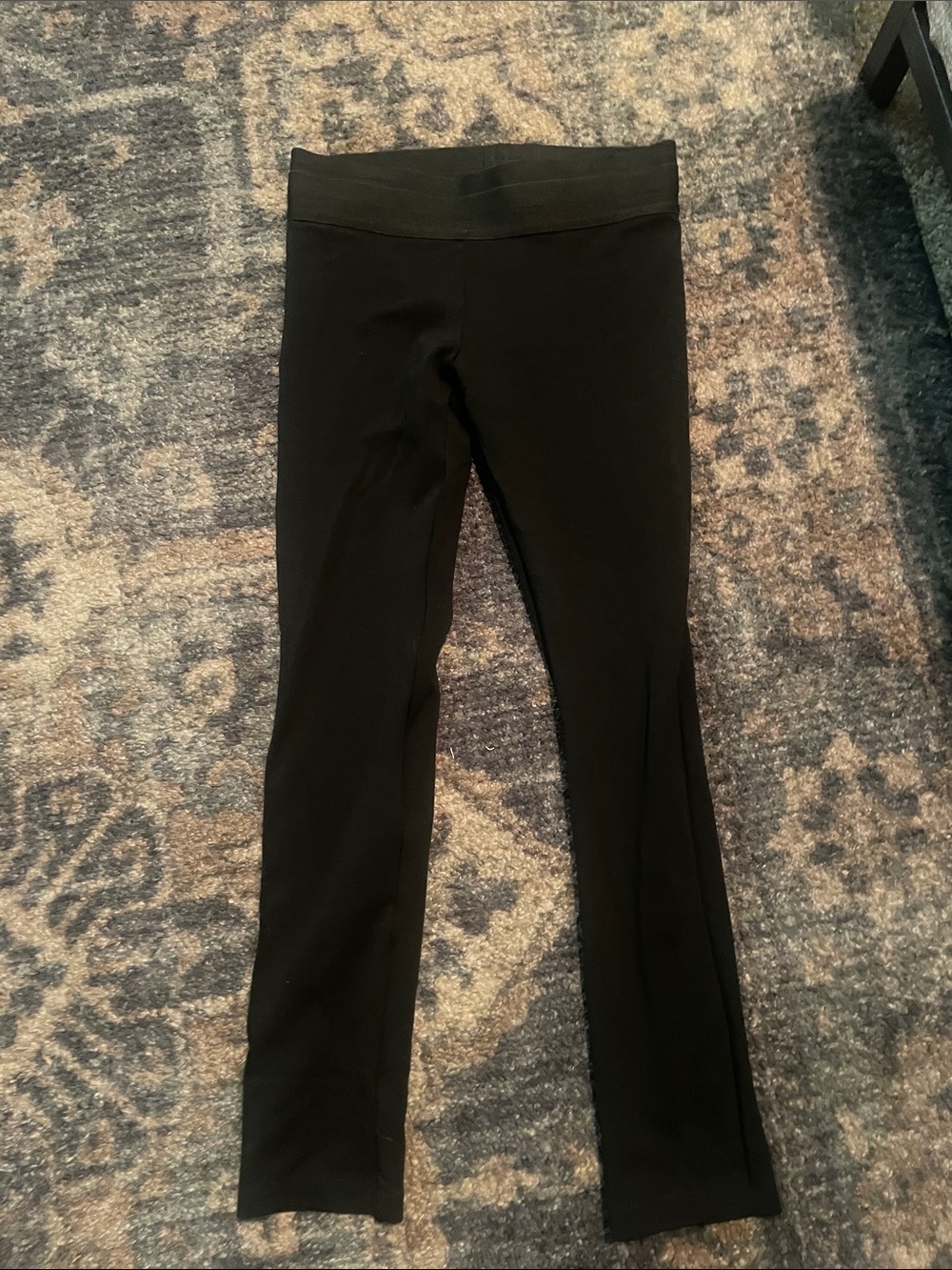 BCBGMaxAzria Black Stretch Flare Leggings